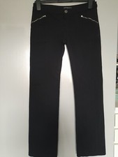 Versace Y2k Vintage Low Waist Black Trousers