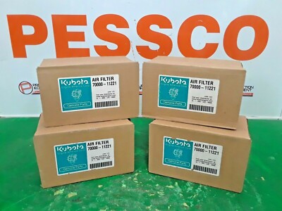  KUBOTA 4-PACK LOT, 70000-11221 AIR FILTERS PESSCO OFFERING 1 C031822-11-16  