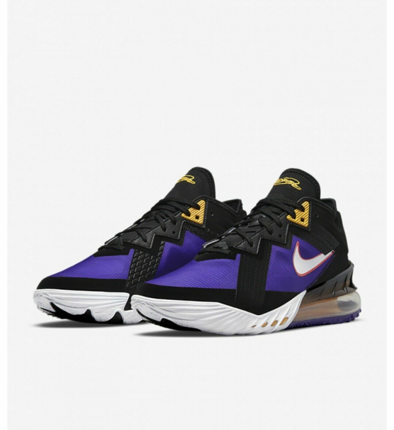 Nike LeBron 18 Low Black White Fierce 
