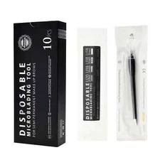 5/10/50PCS Sterilized Permanent Eyebrow Tattoo Tools 0.15/0.18mm Disposable Lot