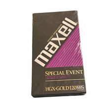 Maxell HGX GOLD 120 VHS Special Event Videocassette Tape New Sealed