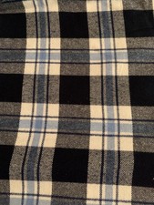 Blue Plaid Precut Cotton flannel: 2 and 2/3 yards