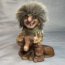 Nyform Norway Troll And Moose Figure, Preowned Displayed Only With Tags