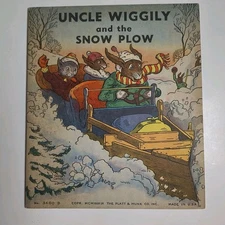 Uncle Wiggily And The Snow Plow 1939 Howard Garis George Carlson Illustrated Vtg