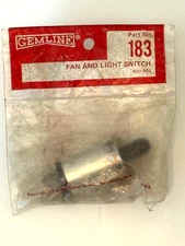 GEMLINE 183 FAN & LIGHT SWITCH - NEW - FREE SHIPPING