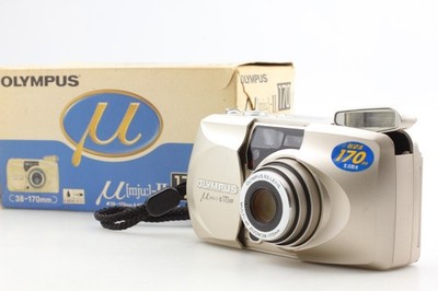 [NEAR MINT in Box] Olympus μ mju II 170 VF 35mm Point & Shoot Camera From JAPAN