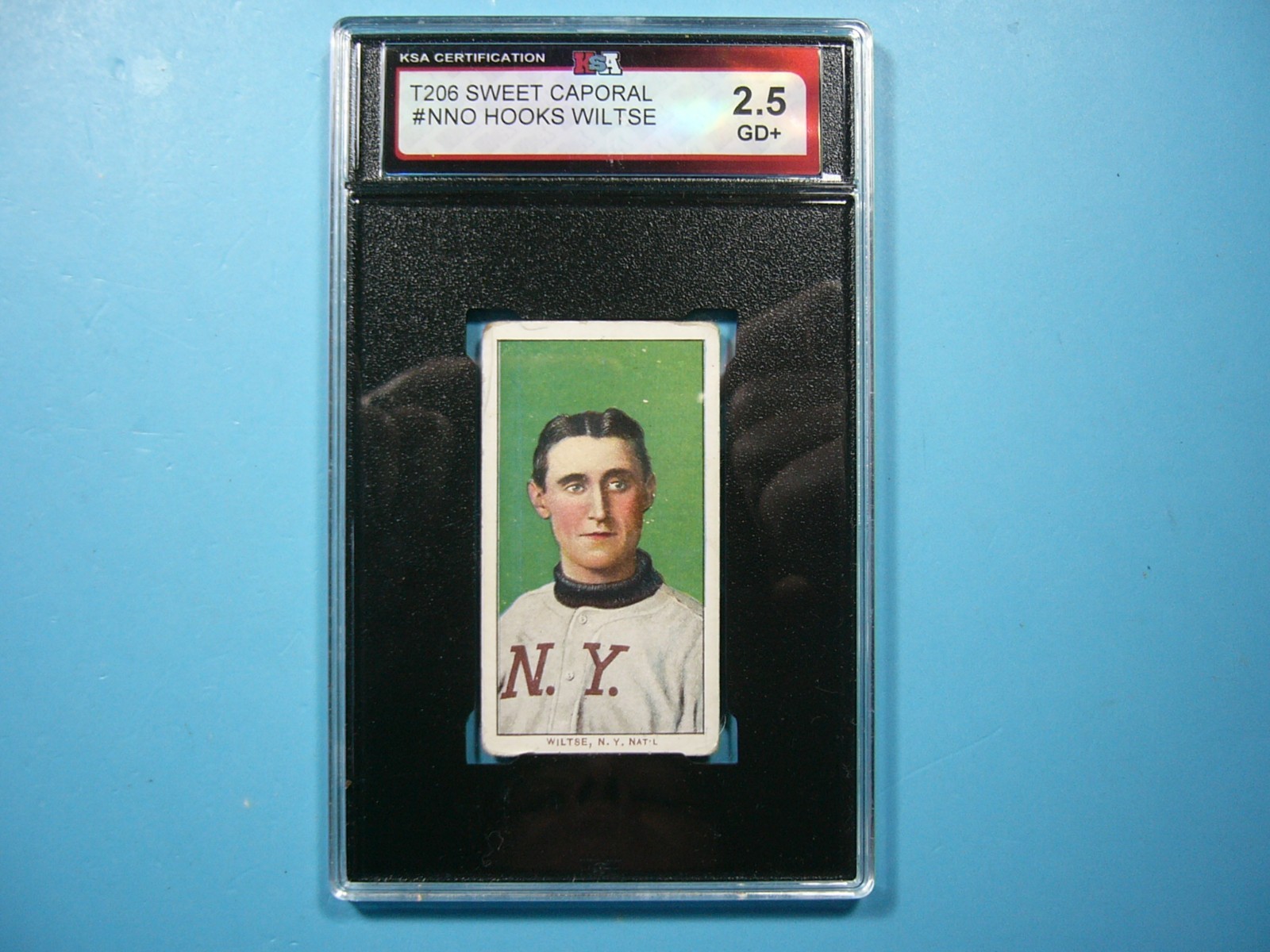 1909 T206 SWEET CAPORAL BASEBALL CARD #NNO HOOKS WILTSE KSA 2.5 NICE 1909/11 GL