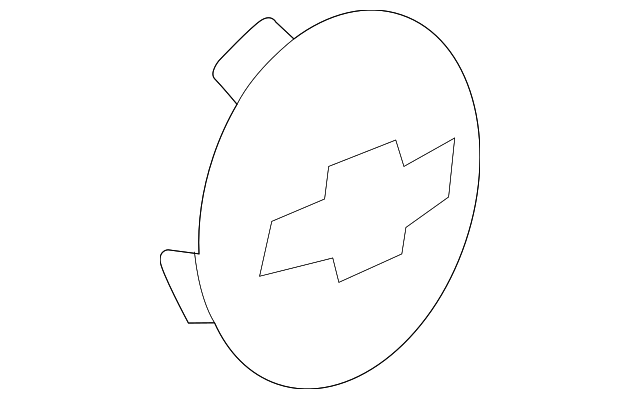 Genuine GM Button Style Center Cap with Bowtie Logo 09598035