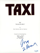 James L. Brooks Signed Taxi Script Cover Page ACOA