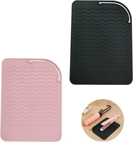 2 Stück Hitzebeständiges Silikon Unterlage Matte Set, Hitzebeständige Unterlage 