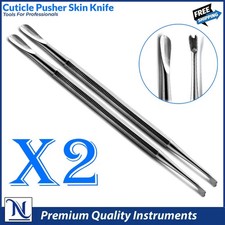 V-Shaped Cuticle Pusher Dead Skin Remover Nail Art Care Knife Manicure Pedicure