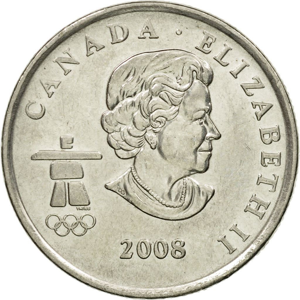 Canada | 25 Cents Coin | Nickel plated steel | Snowboarding | KM