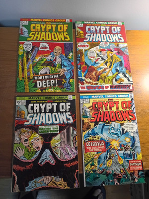 CRYPT OF SHADOWS # 6 7 12 & 19 BRONZE MARVEL COMICS