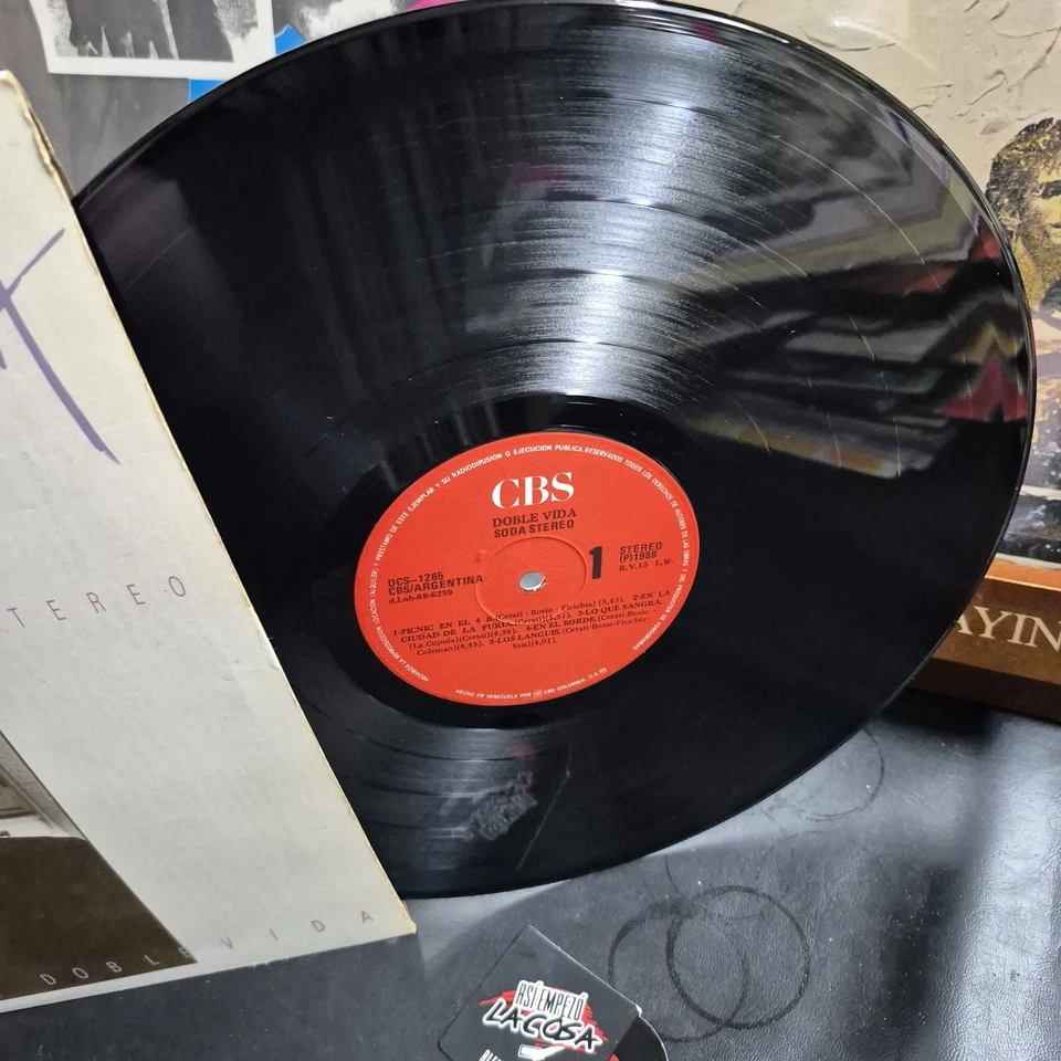 Soda Stereo – Doble Vida  - Latin, Rock, Pop, Venezuela, 1988 Maná, Fito Paez  - Image 3 of 4