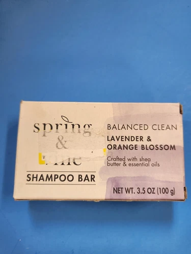 Spring & Vine Eco Friendly SHAMPOO BAR Lavender and Orange Blossom 3.5 oz.