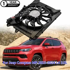 Electric Radiator Fan Assembly For 2023-2024 Jeep Compass for 68453302AA cooling