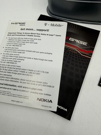 Nokia N-Gage Mobile Phone Handheld Game Console Never Used not tested missing