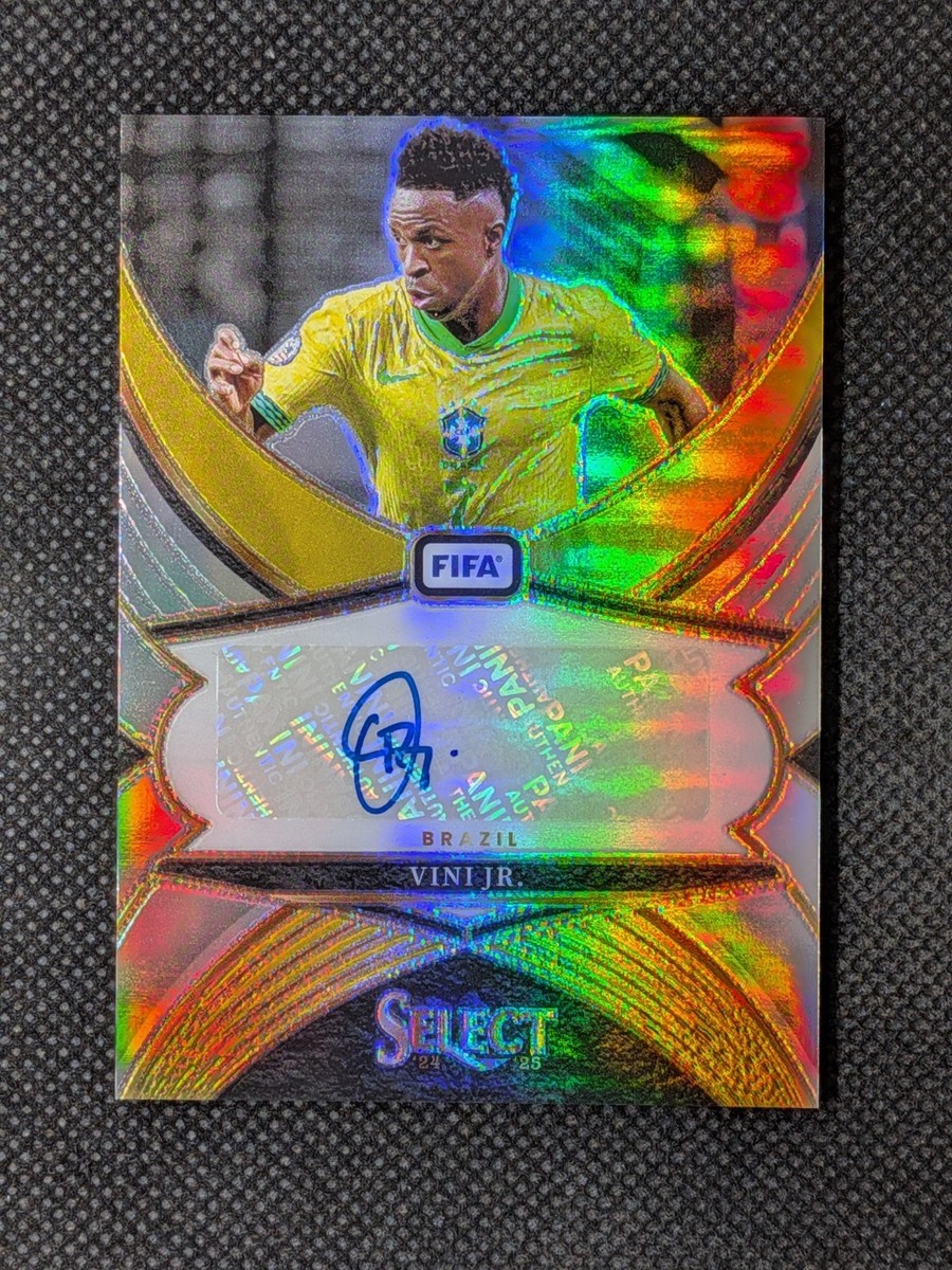 Vini Vinicius Jr 2024-25 Panini Select FIFA Select Signatures Auto