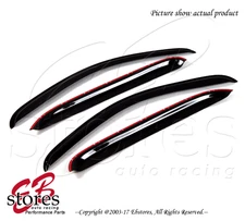 Black Tinted Out-Channel Vent Visor 4pcs For 2007-2014 Chevrolet Suburban 1500