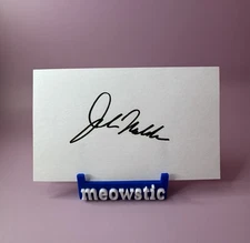 John Madden - AUTOGRAPHED 3x5 Index Card with Certificate of Authenticity Signed