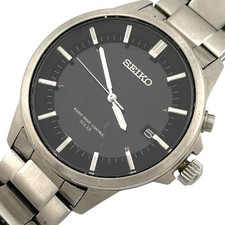 Seiko Spirit SBTM127 Radio Solar Watch Black Dial Quartz 40mm Mens Authentic