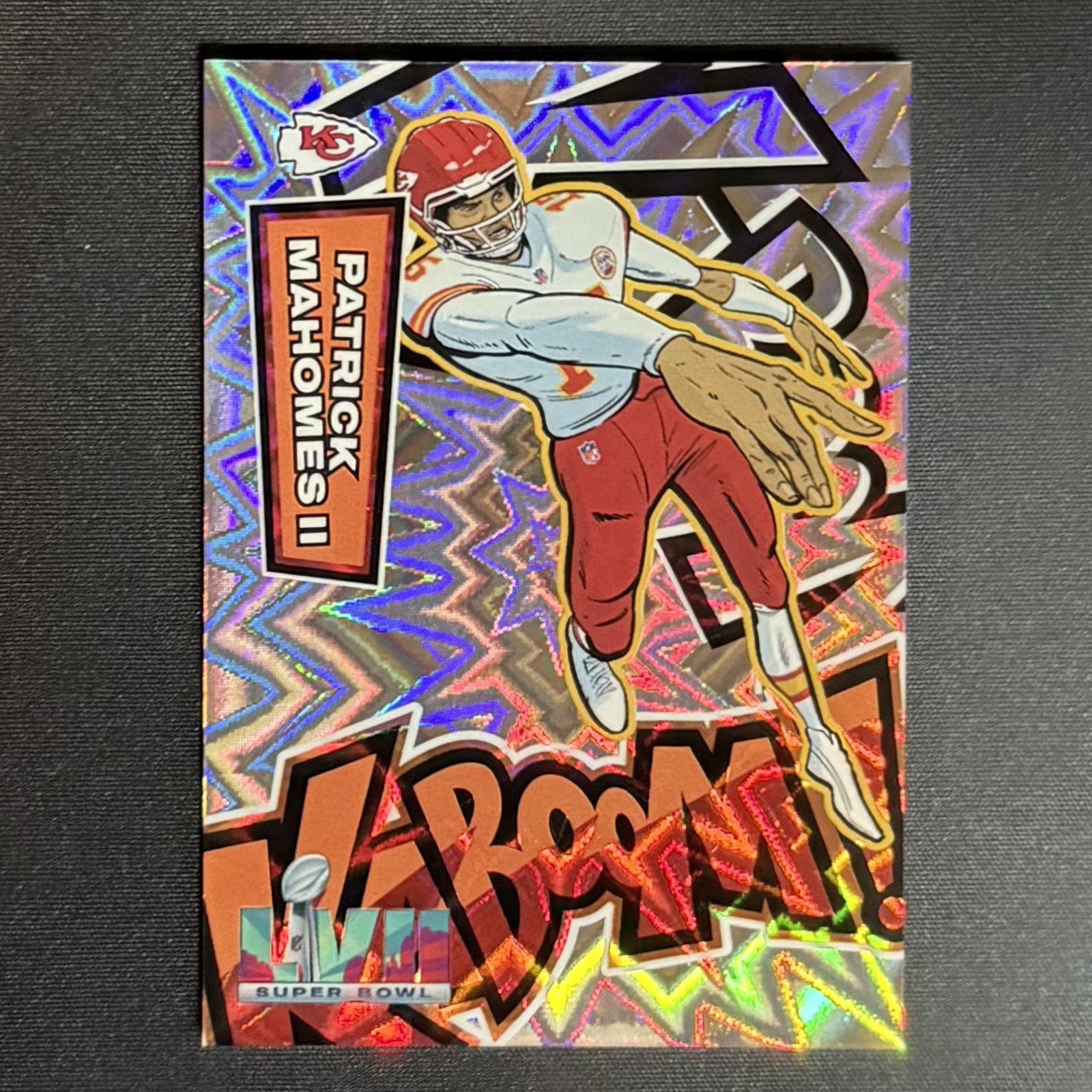 2025 Absolute Patrick Mahomes Kaboom Vertical Super Bowl LVII #1 Chiefs SSP