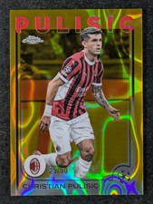 2024-25 Topps Chrome UEFA CHRISTIAN PULISIC 25/50 Gold Lava Refractor SP #76