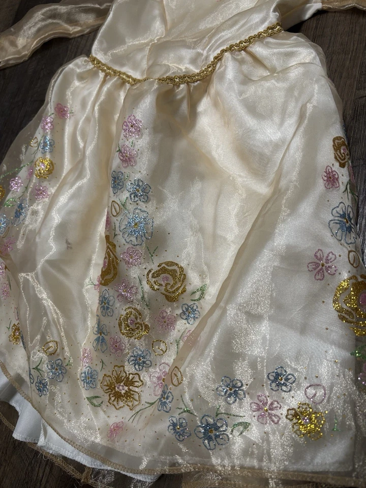 Disney Cinderella Ella Wedding Dress Costume Child Size S 4-6x Live Action - Image 2 of 4