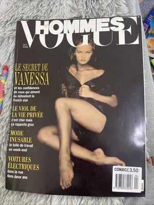 Vogue Hommes 4/1992 Paris Vanessa Paradis Yasmeen Ghauri Paolo Roversi Paris
