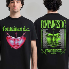 Fontaines D.C. Heart Summer 2025 Tour UK And Europe Two Sided T-shirt SNG196