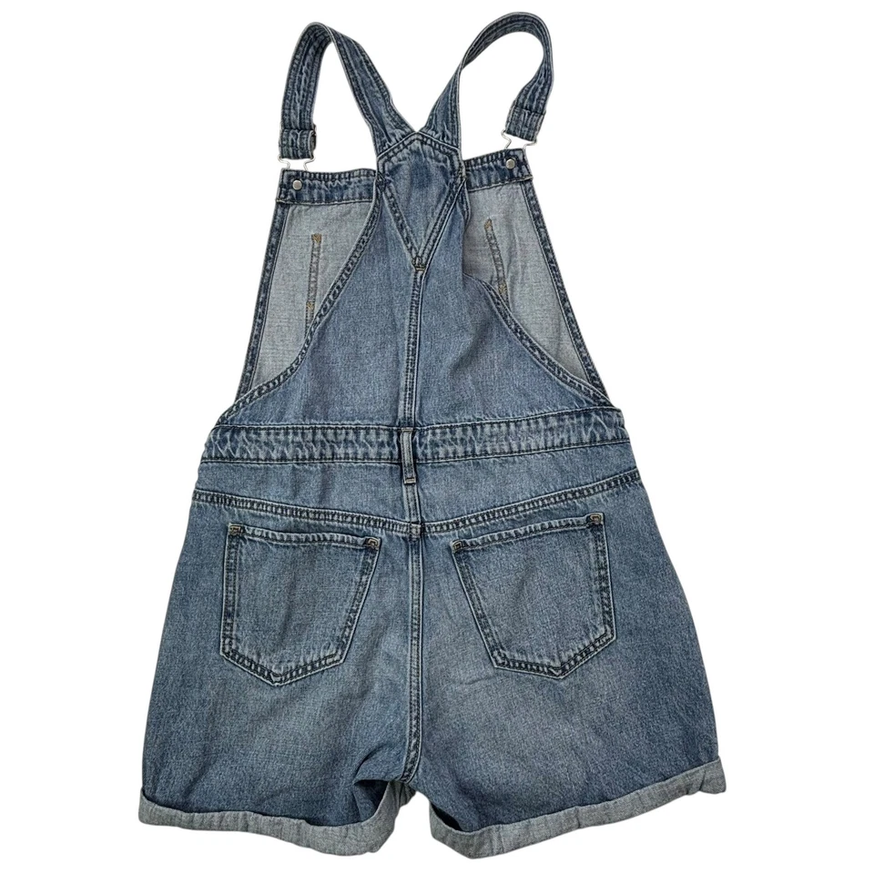 Mono vaquero Gap Kids pantalones cortos niñas XXL rasgado desgastado lavado ligero Foto 2 de 4