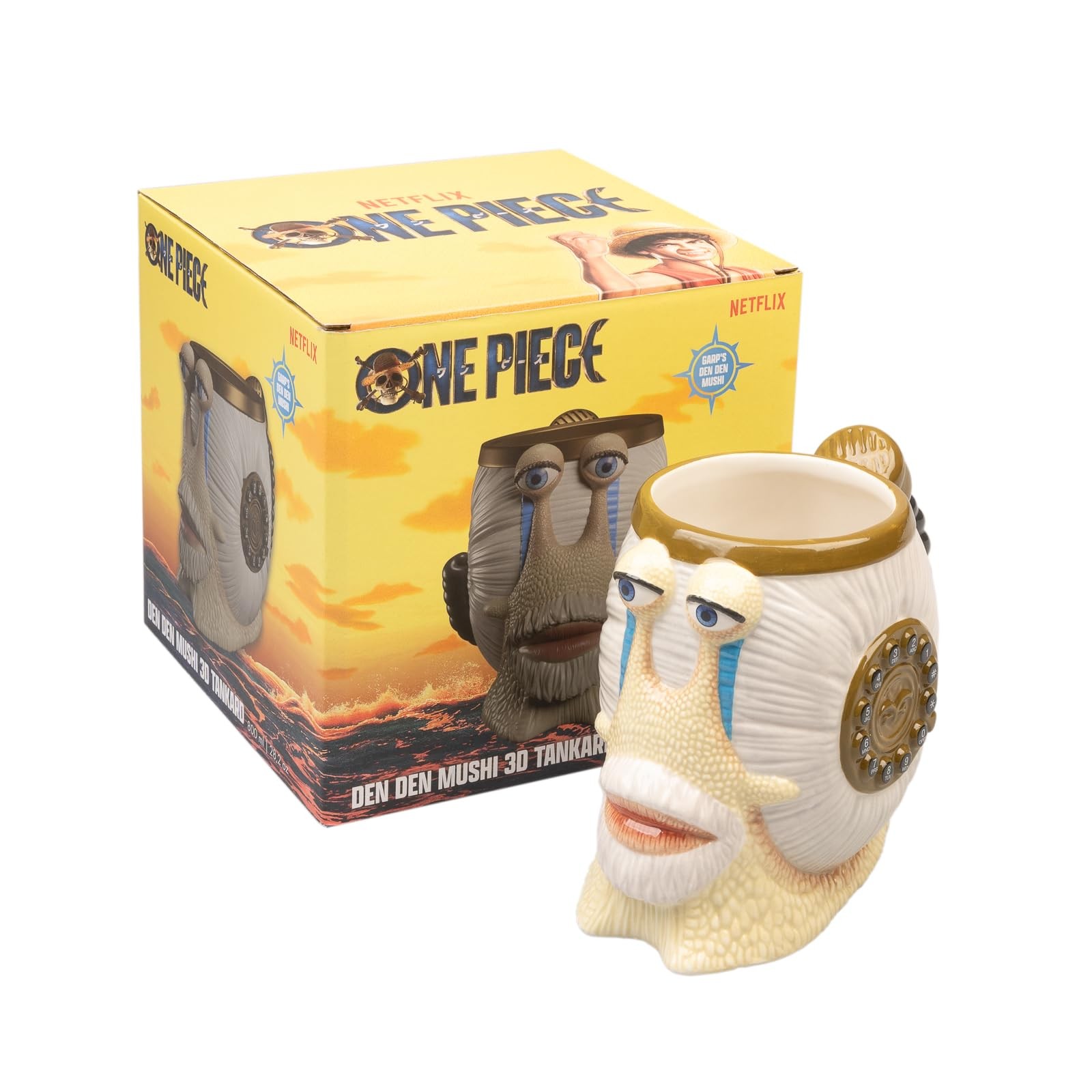 Grupo Erik 3D Tankard - One Piece Manga   800 ml - 28.2 oz Large Mug, Beer Mug