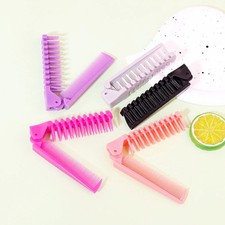 Image of Folding Travel Hair Brush Comb Choice of Colours UK Stock & Seller