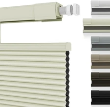 Changshade CUSTOM Cordless No Drill Top Down Bottom Up Cellular Shades