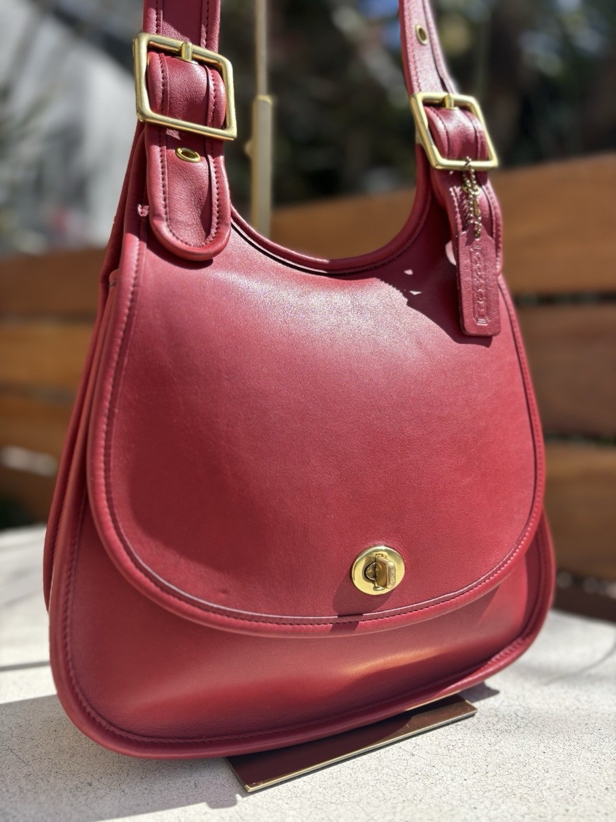 Vintage Coach Saddle Bag - 9988 - RED - USA 1997 | eBay