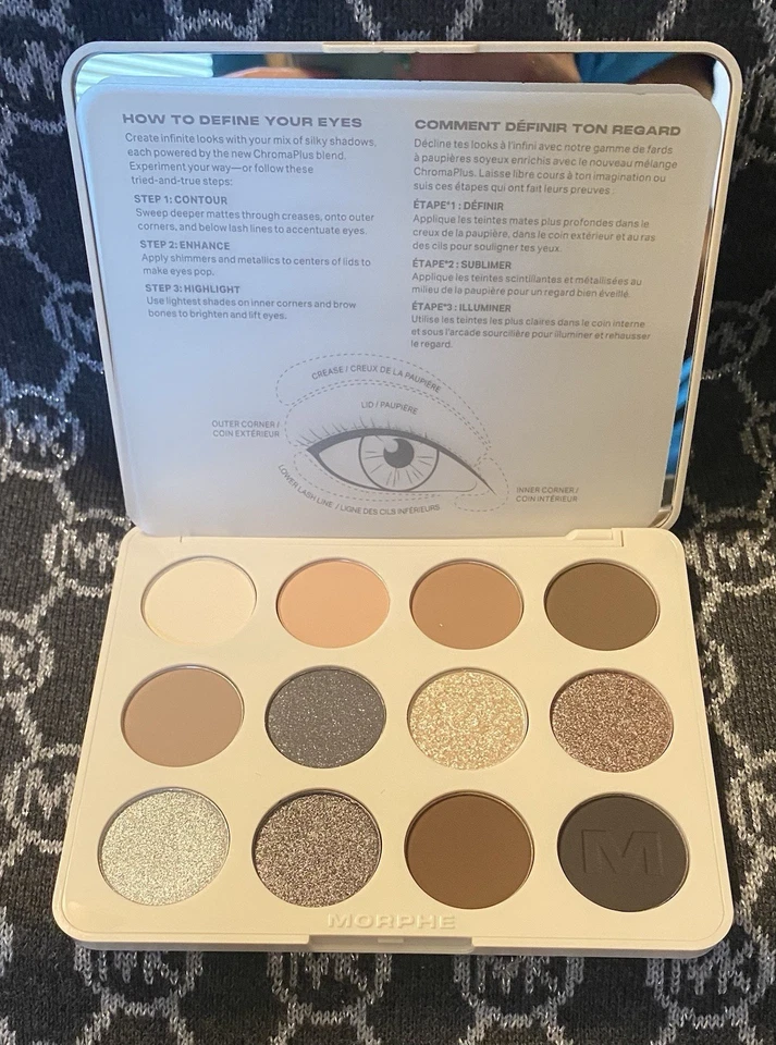 BNIB Morphe ChromaPlus Eyeshadow Palette Moon Stone 12 Shades - Image 3 of 4