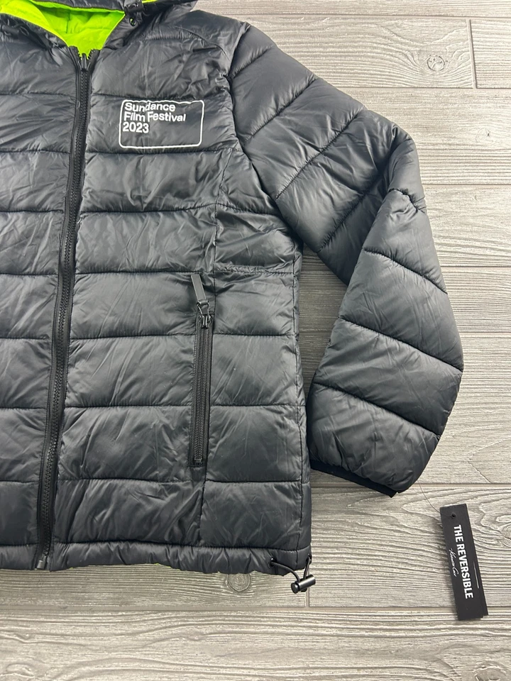 Kenneth Cole Reversible Hooded Puffer Jacket Sundance Film Festival 2023 NWT - Image 2 of 4