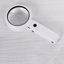 5X/11X Standing Magnifying Glass HandHeld Curio Magnifier With 8LED Lights Loupe