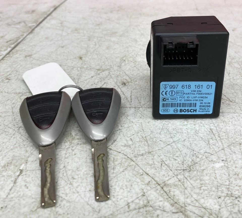 2007 Porsche Cayman 987 interruptor de ignição com chaveiro 99761816101 - Imagem 2 de 4