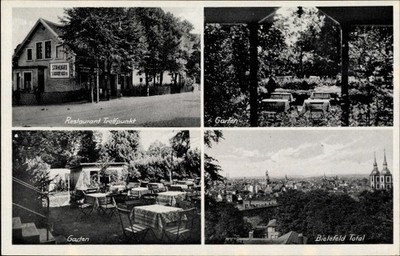 Postcard Bielefeld in North Rhine-Westphalia, restaurant meeting point,... - 10473769