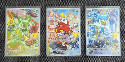 Pokemon Gen. 9 Paldea-Starter Erste Partner Illustrations-Kollektion, Serie 3