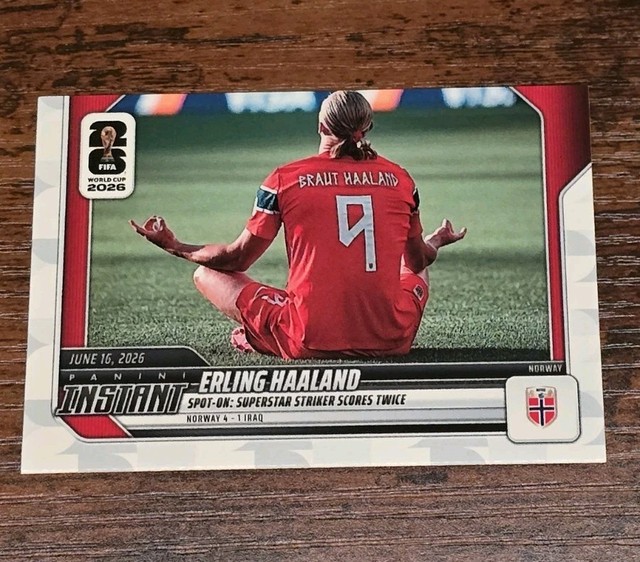 2026 Panini Instant FIFA World Cup 42 Erling Haaland Norway Striker Scores Twice
