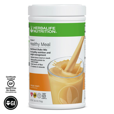 Herbalife Formula 1 Nutritional Shake Mix - Healty Meal- Orange Cream 750 g
