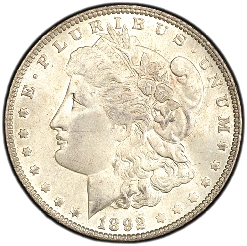 1892 (P) Morgan Silver Dollar - PCGS GOLD SHIELD MS62 - TONED BETTER DATE!