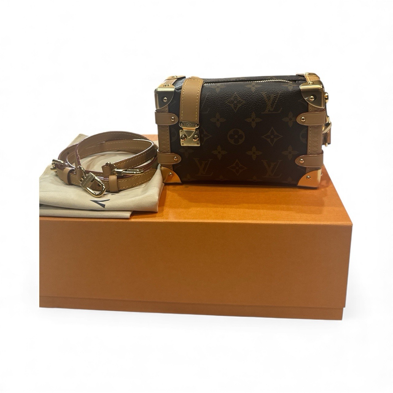 Louis Vuitton Side Trunk Monogram Canvas Bag– Full Set – 2024/2025