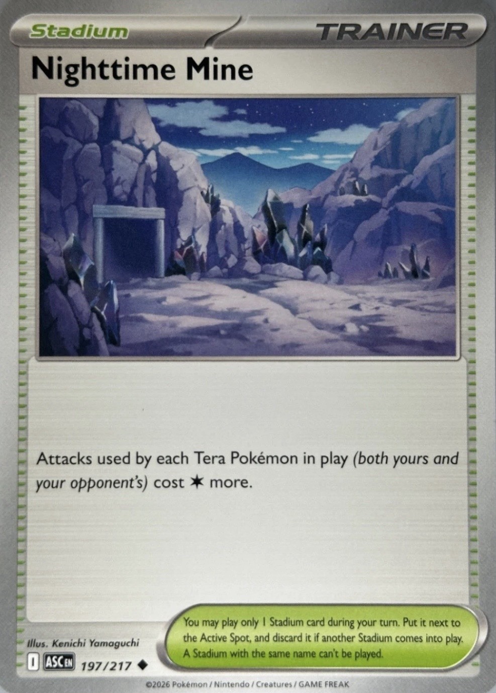 Nighttime Mine 197/217 - ASC Trainer - Ascended Heroes - Pokémon TCG NM