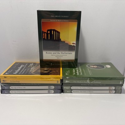 The Great Courses LOT of 5 Sealed Various DVD/Guidebook. New/Complete. 