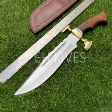 15'' Handmade D2 Steel Hunting/Camping Sharp Premium Bowie  Knife with Sheath