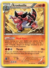 Krookodile 62/98 Rare Emerging Powers Pokemon Damaged on eBay
