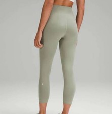 NWT Lululemon Wunder Train High-Rise Crop 23" Laurel Green Sz 10